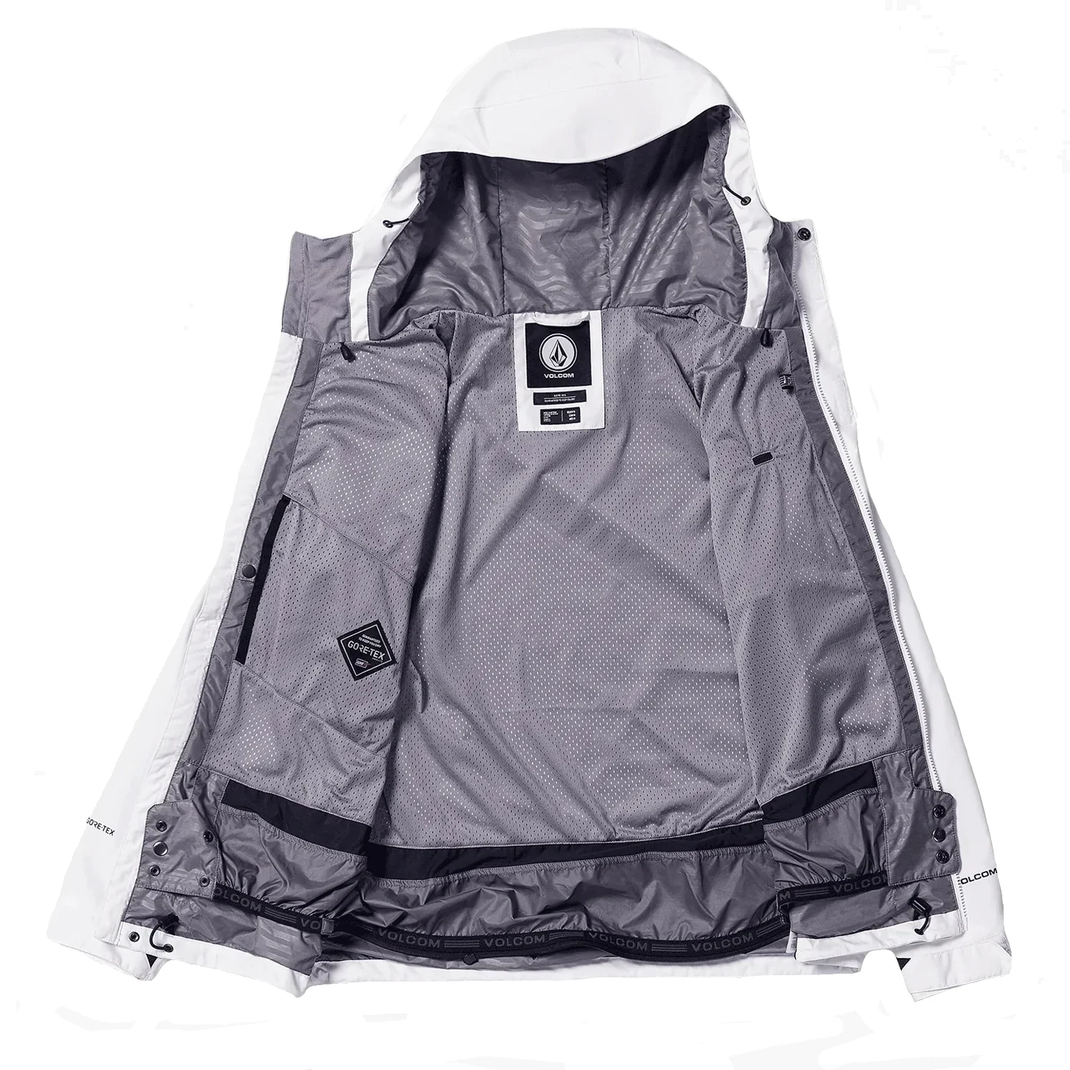 Volcom Men's Dua Gore-tex Jacket 2024 White - Image 3
