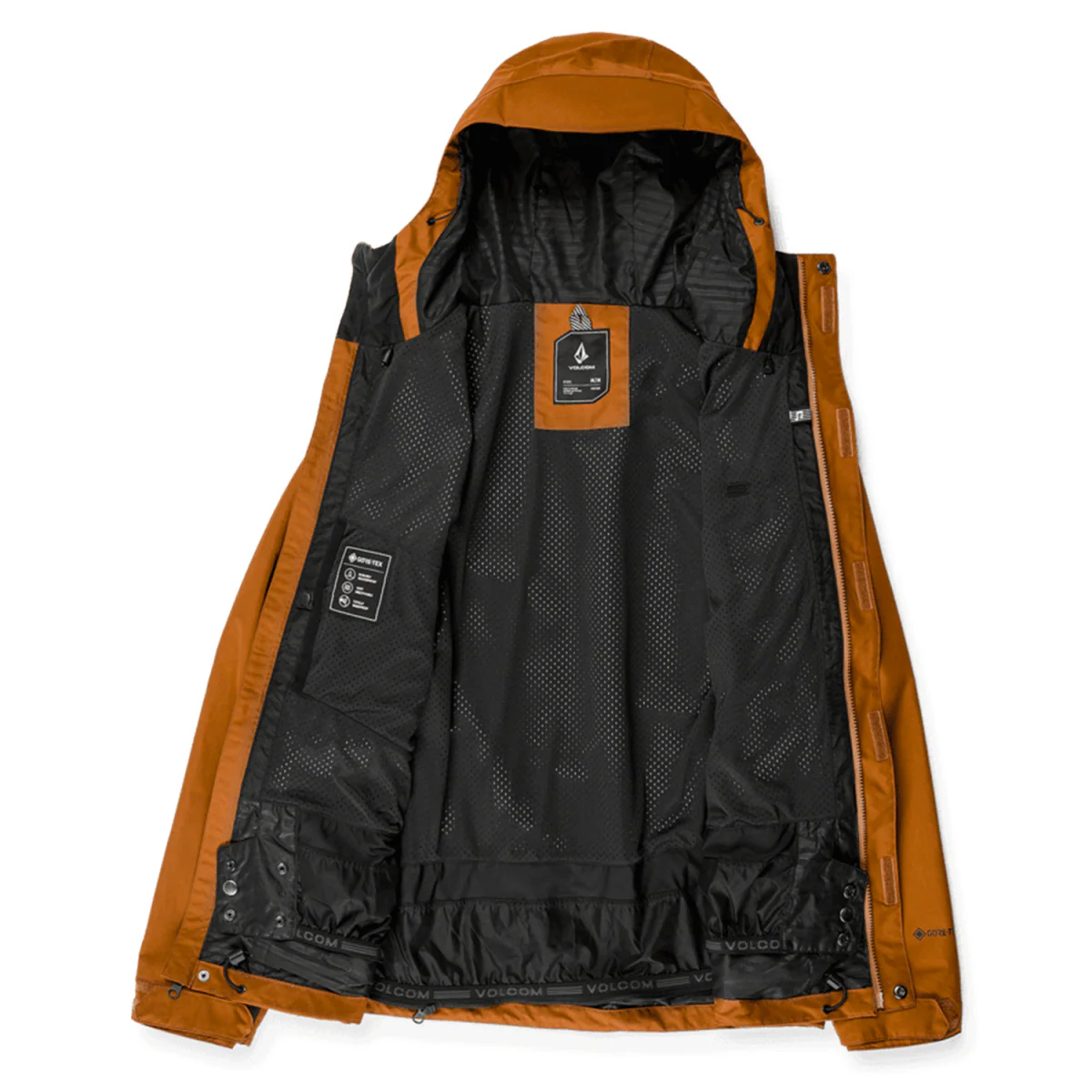 Volcom Men's Dua Gore-tex Jacket 2025 Caramel - Image 3