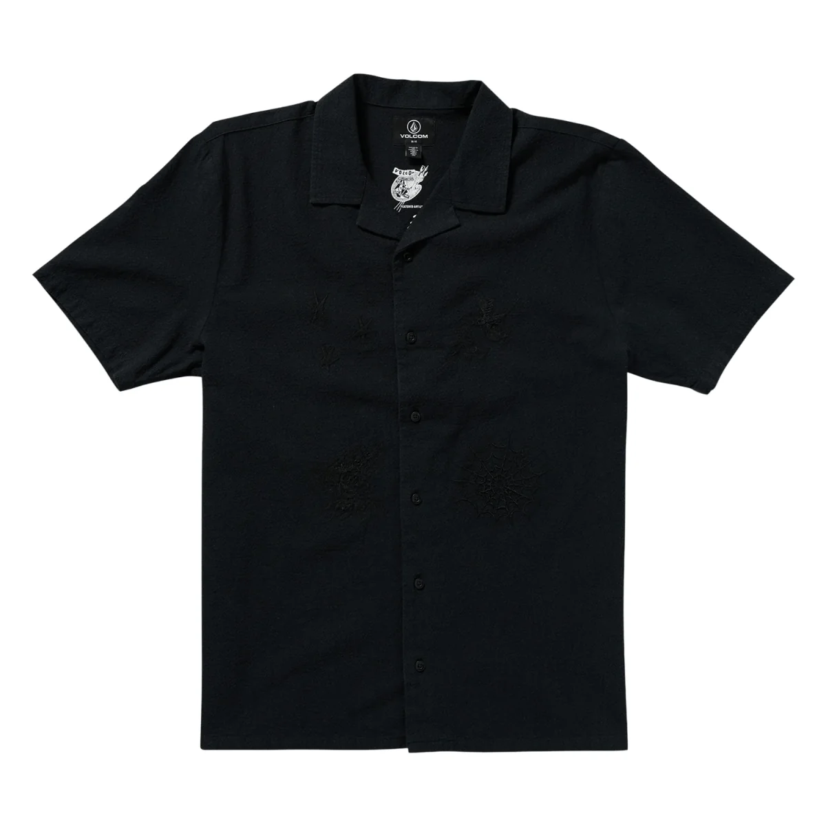 Volcom Men's FA Seth Conboy Woven S/S T-Shirt Black - Image 3
