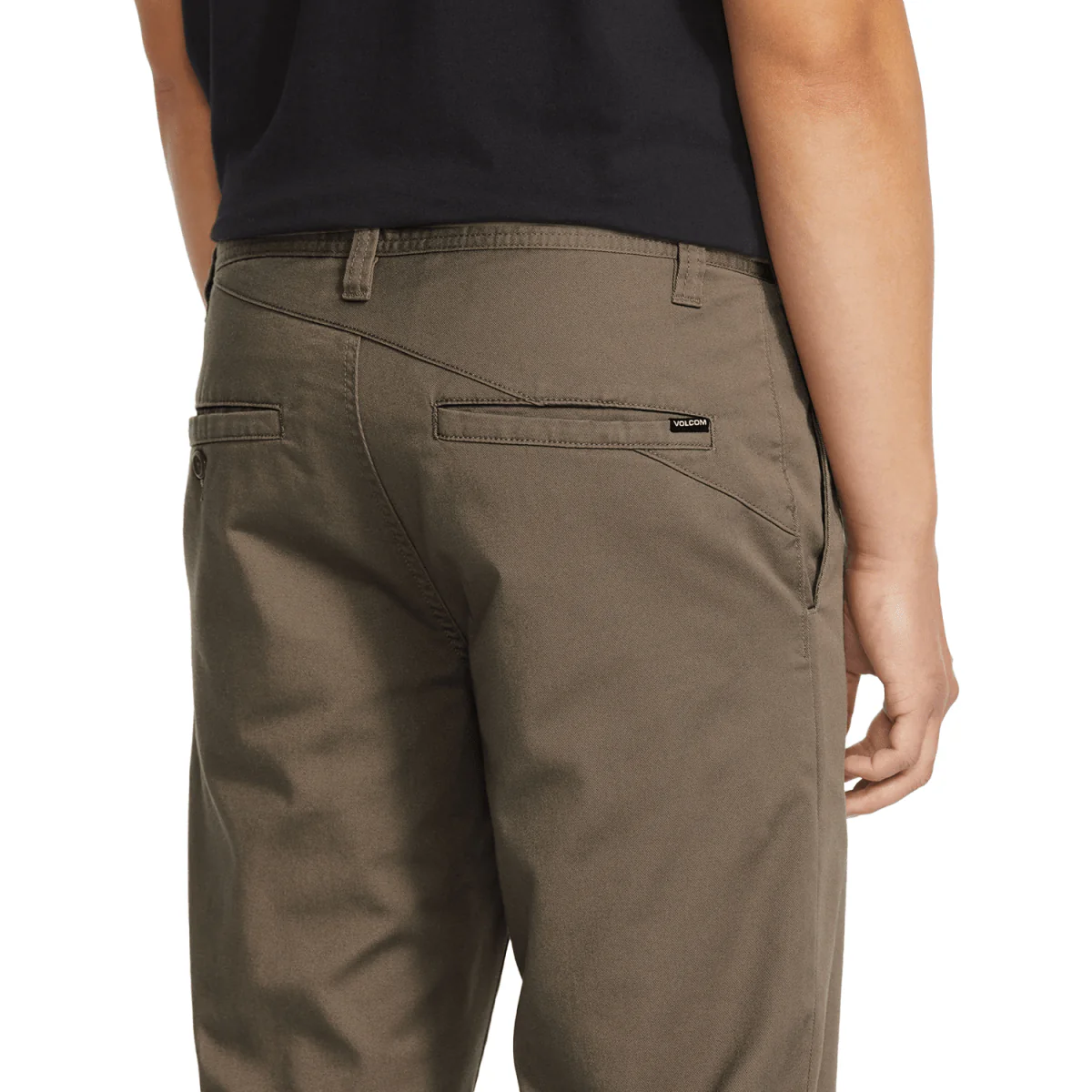 Volcom Men's Frickin Modern Stretch Pant Mushroom - Image 3