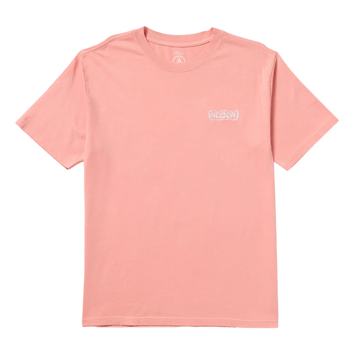 Volcom Men's Groovin S/S T-Shirt Peach Fuzz - Image 3