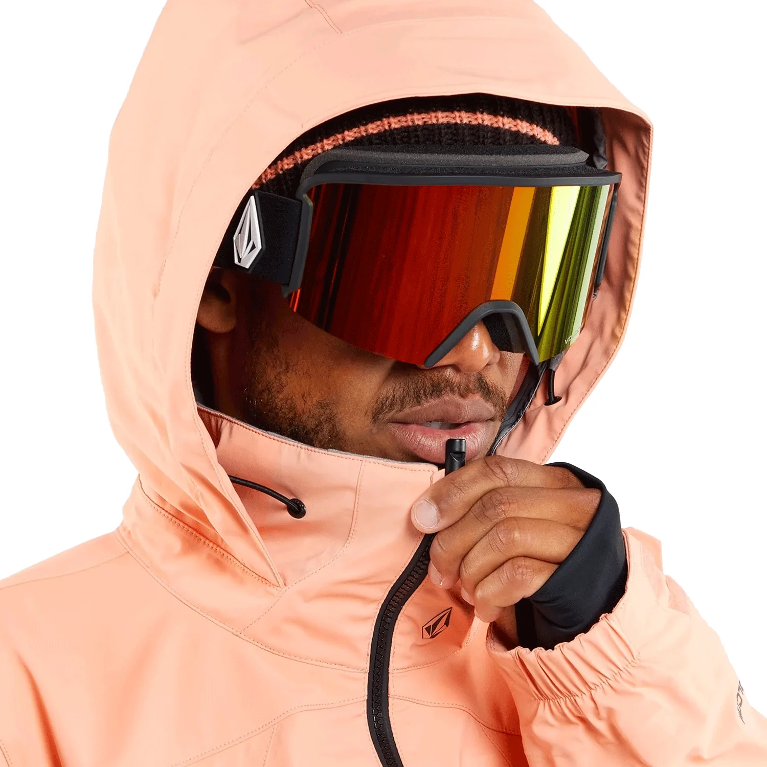 Volcom Men's Guch Stretch Gore-tex Jacket 2024 Peach - Image 4