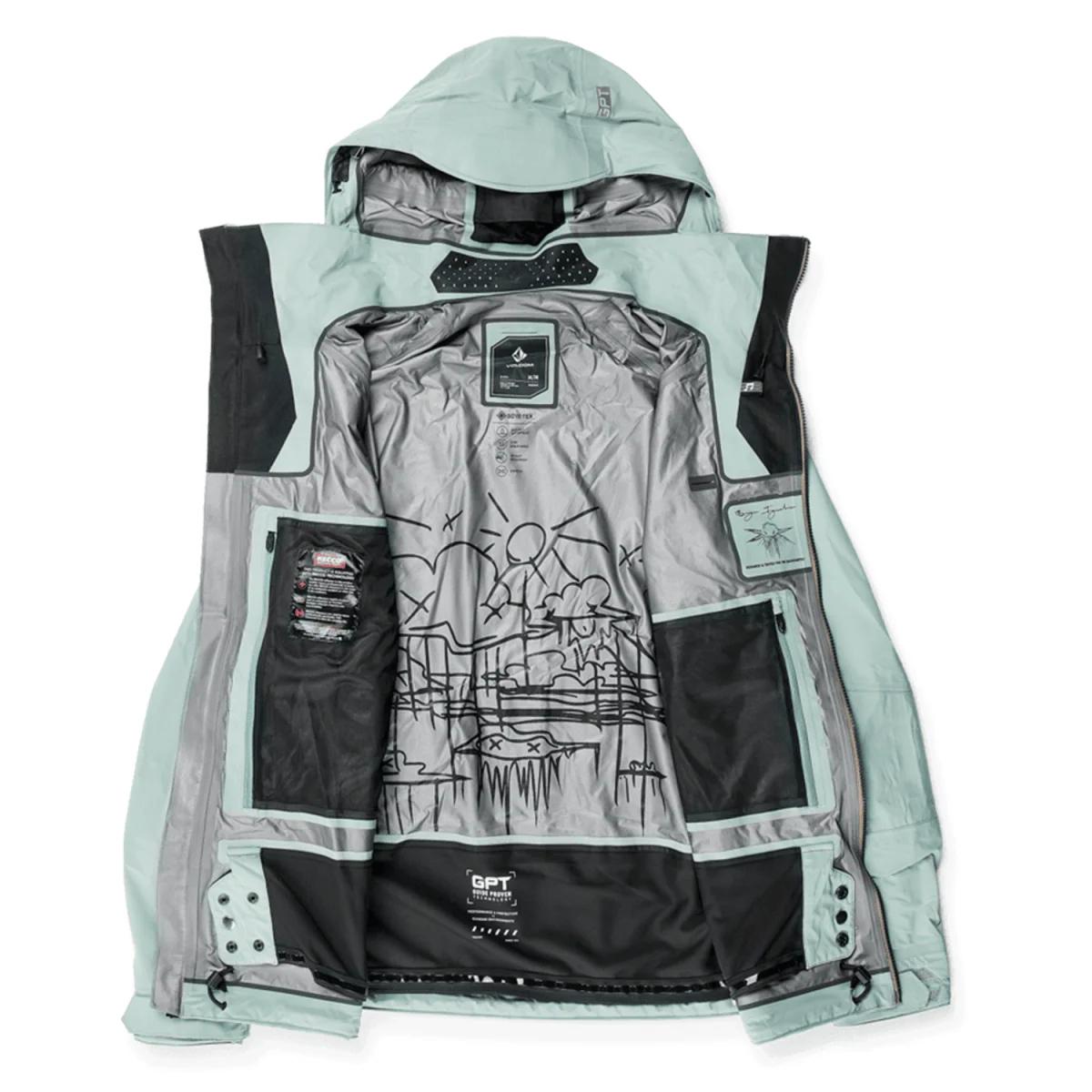 Volcom Men's Guch Stretch Gore-tex Jacket 2025 Agave - Image 3