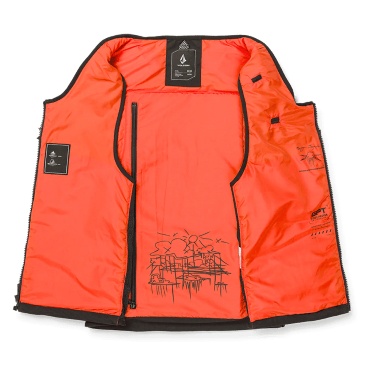 Volcom Men's Iguchi Slack Vest 2026 Black - Image 3