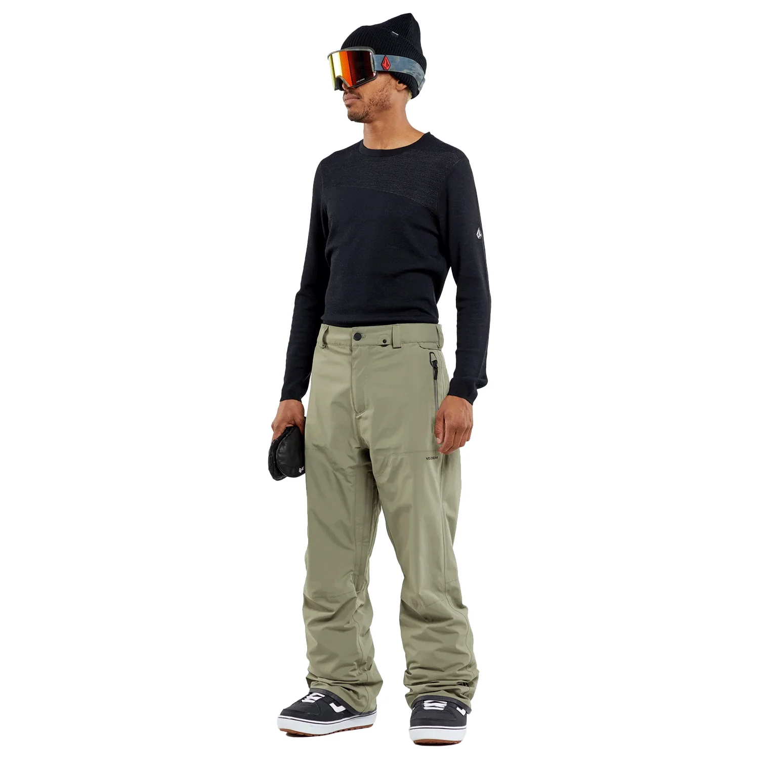 Volcom Men's L Gore-tex Pant 2024 Light Military - Image 3