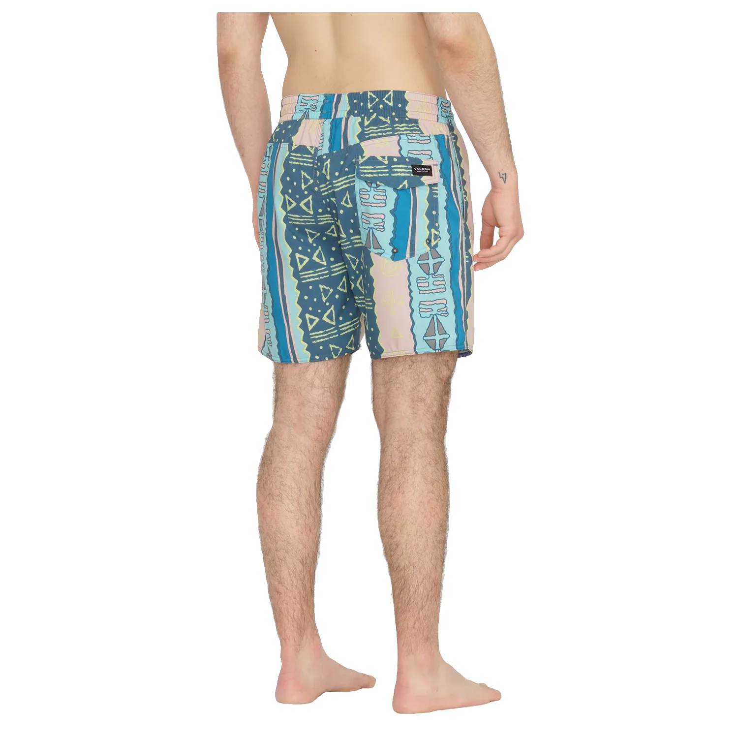 Volcom Men's Lido Print Trunk 17" Boardshort Crete Blue - Image 3