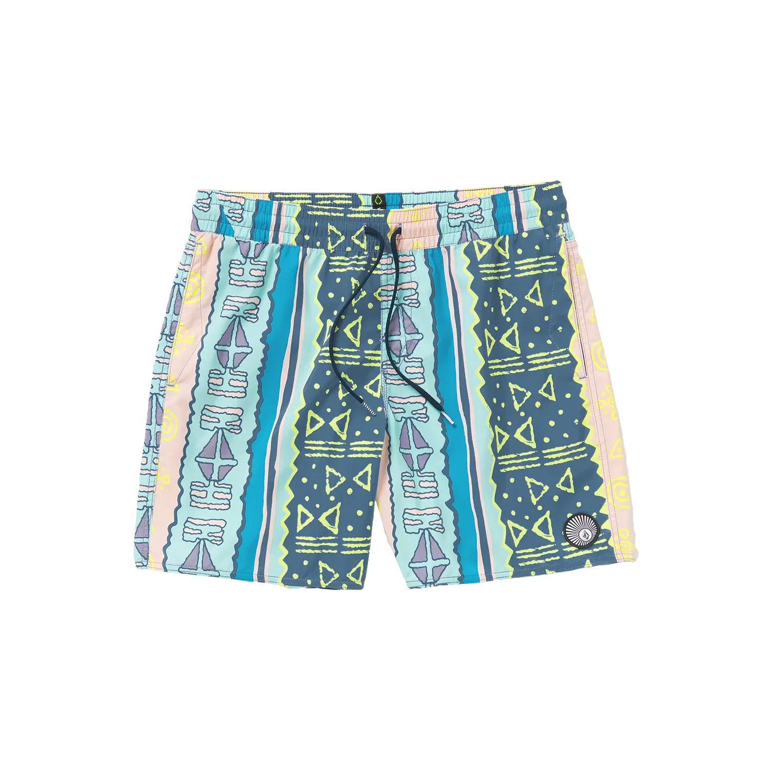 Volcom Men's Lido Print Trunk 17" Boardshort Crete Blue - Image 4