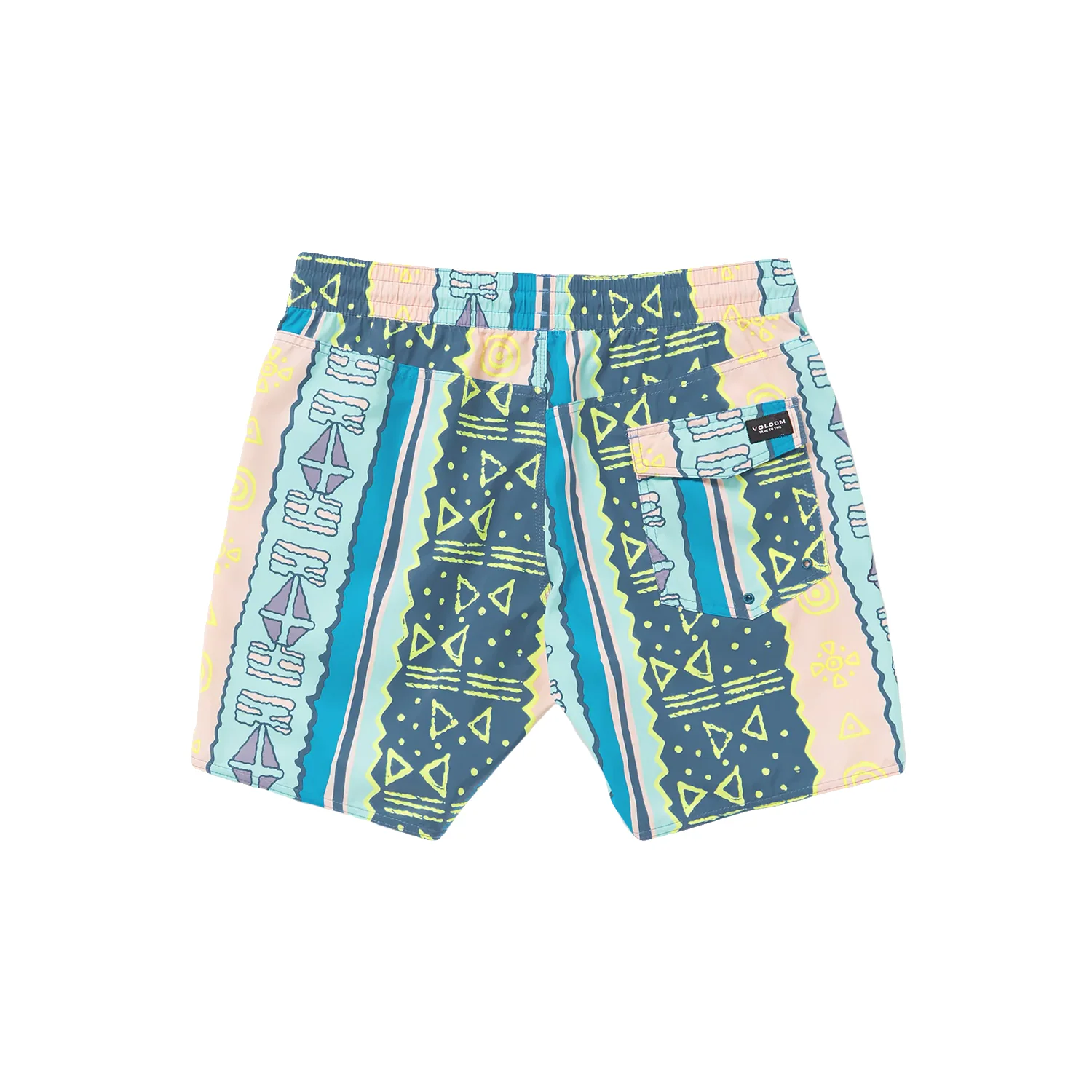 Volcom Men's Lido Print Trunk 17" Boardshort Crete Blue - Image 5