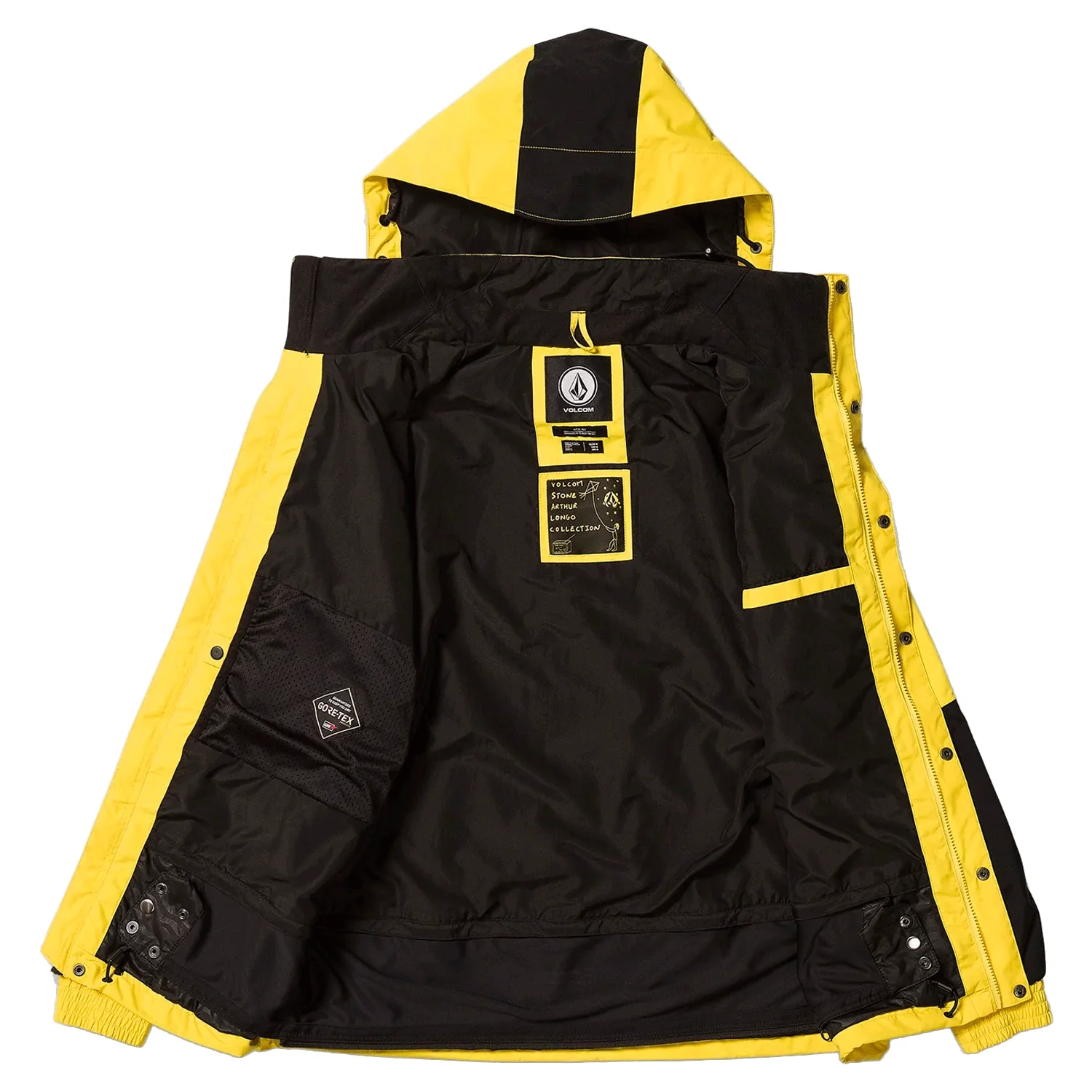 Volcom Men's Longo Gore-tex Jacket 2024 Bright Yellow - Image 3