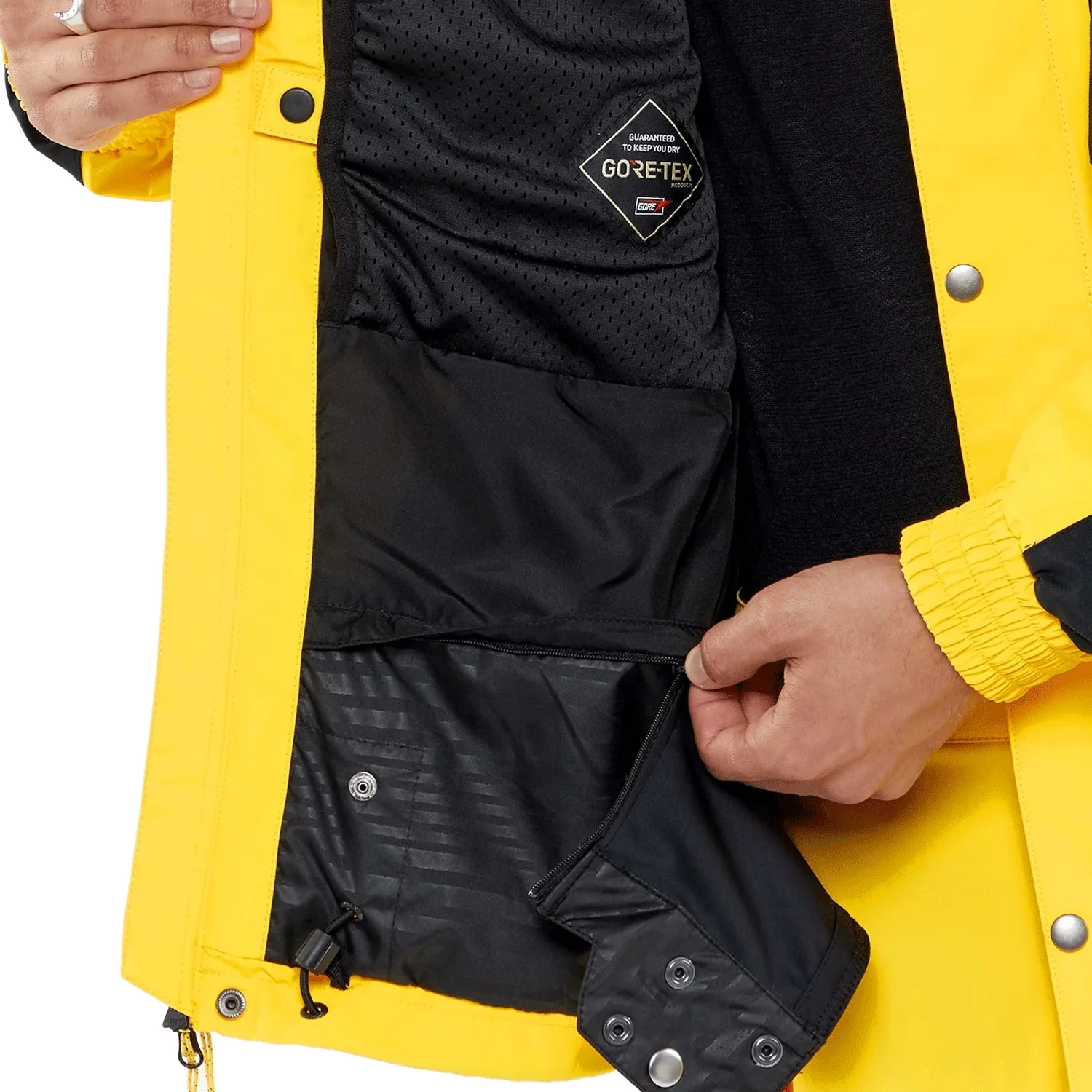 Volcom Men's Longo Gore-tex Jacket 2024 Bright Yellow - Image 4