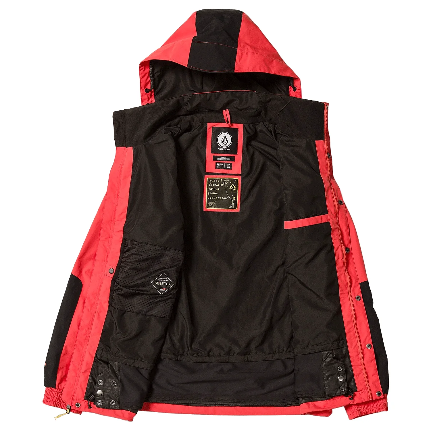 Volcom Men's Longo Gore-tex Jacket 2024 Orange - Image 3