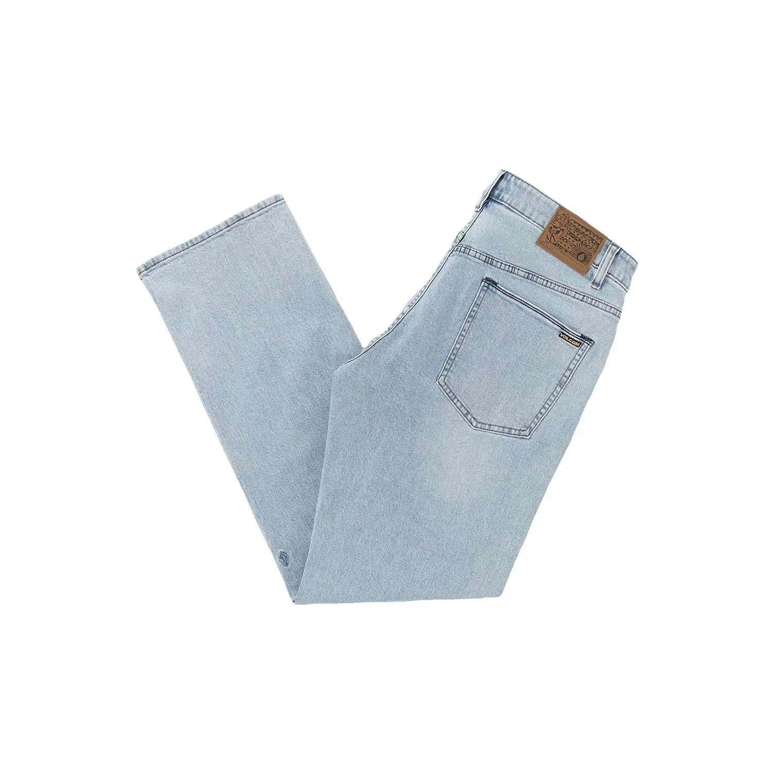 Volcom Men's Modown Denim Jeans Desert Dirt Indigo - Image 4