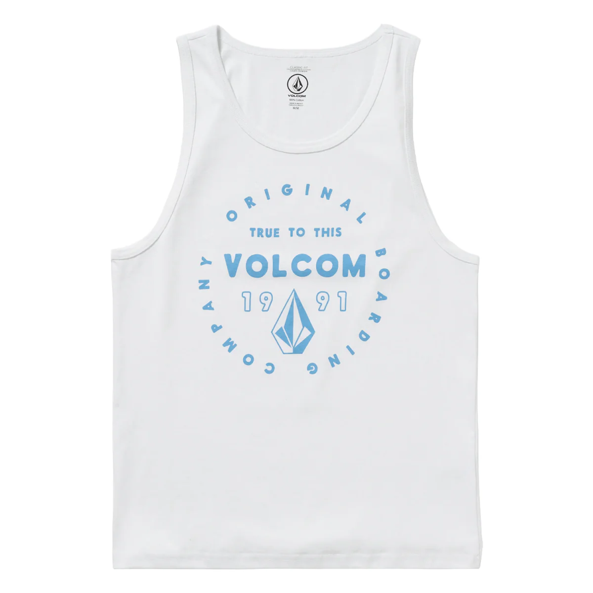 Volcom Men's Mortis Tank White - Image 3