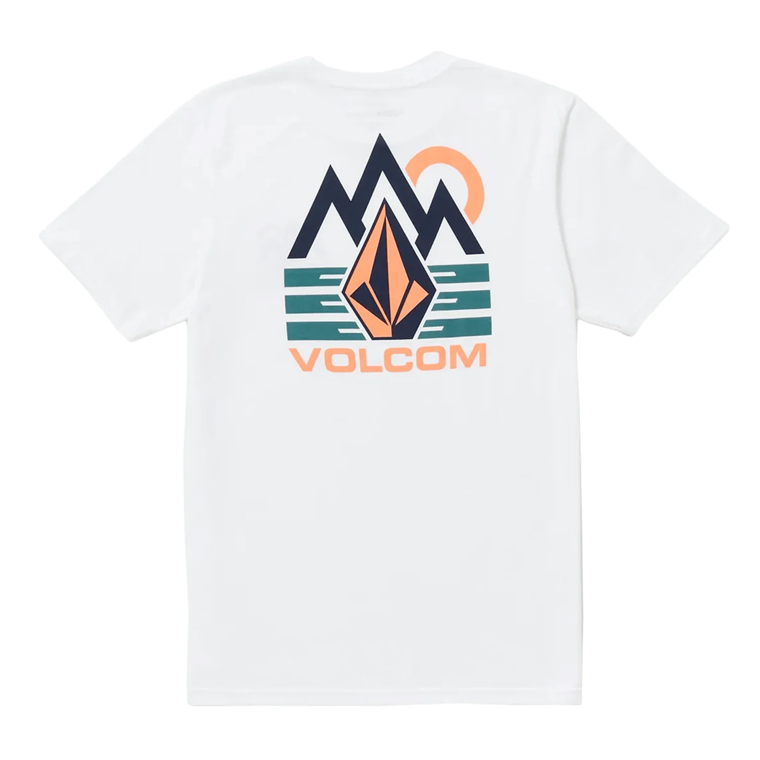 Volcom Men's Mountain Stone Tech T Shirt White - Image 2