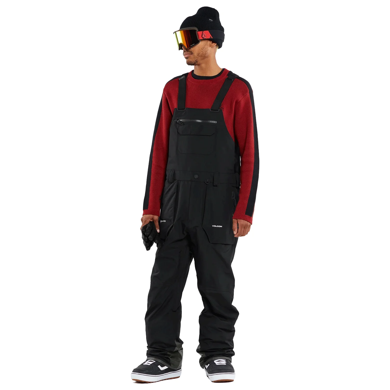 Volcom Men's Rain Gore-tex Overall Bib Pant 2024 Black - Image 3