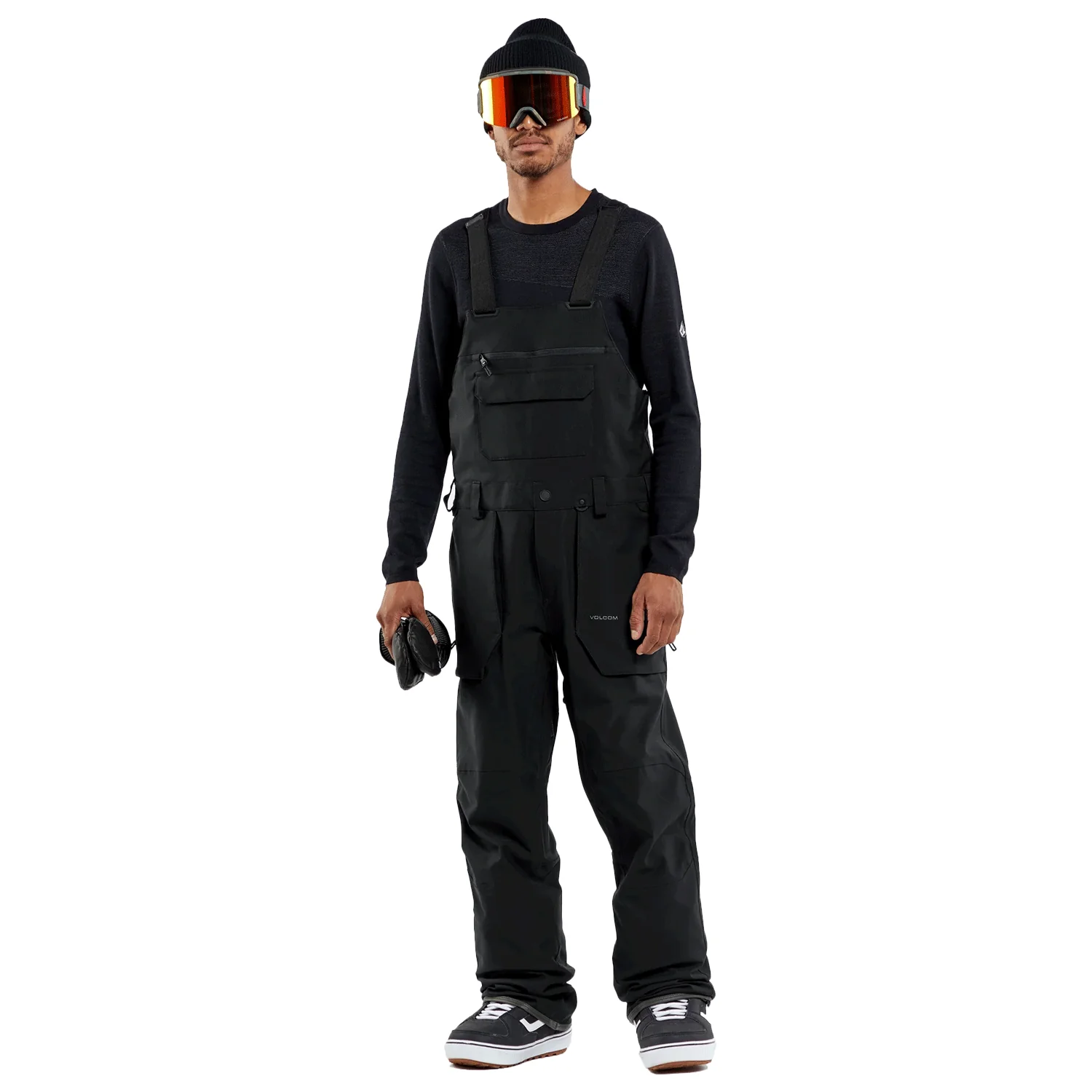 Volcom Men's Roan Overall Bib Pant 2024 Black - Image 3