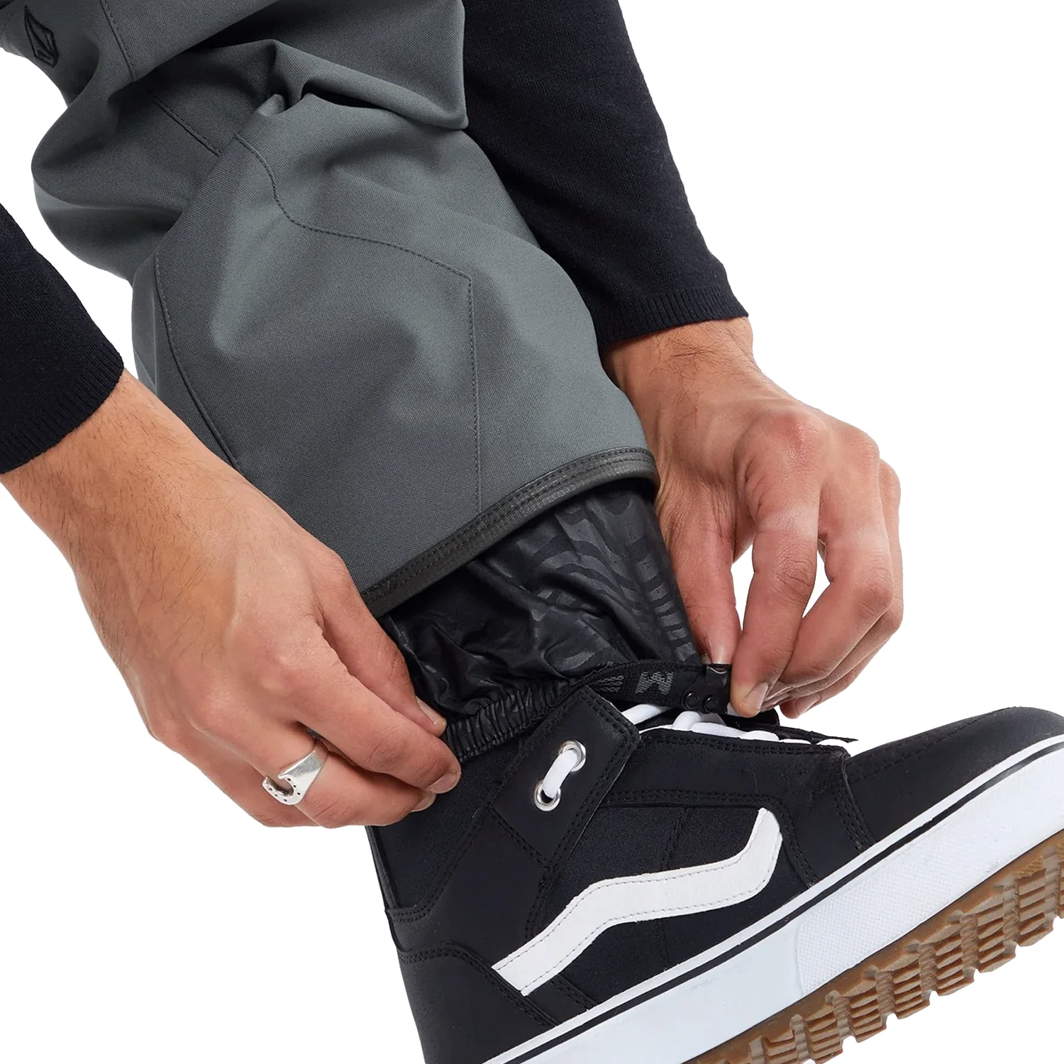 Volcom Men's Roan Overall Bib Pant 2024 Dark Grey - Image 3