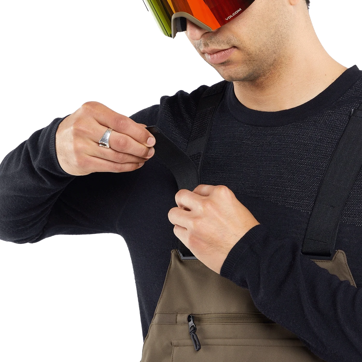 Volcom Men's Roan Overall Bib Pant 2024 Teak - Image 3