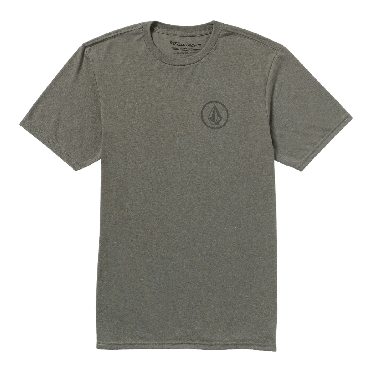 Volcom Men's Stone Tech S/S T-Shirt Charcoal Heather - Image 3