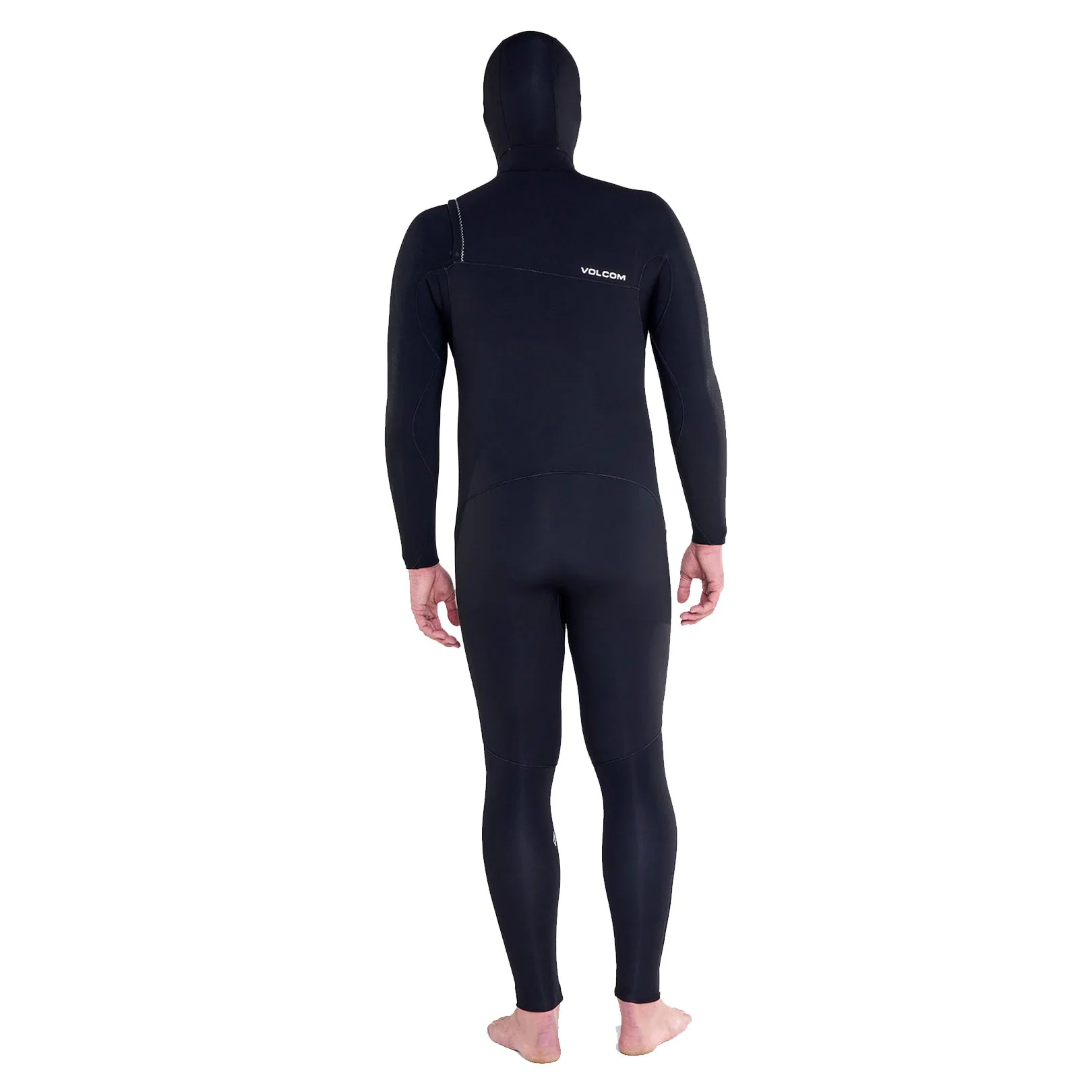 Volcom Men's Modulator 4/3mm Hooded Chest Zip Wetsuit Black - Image 5