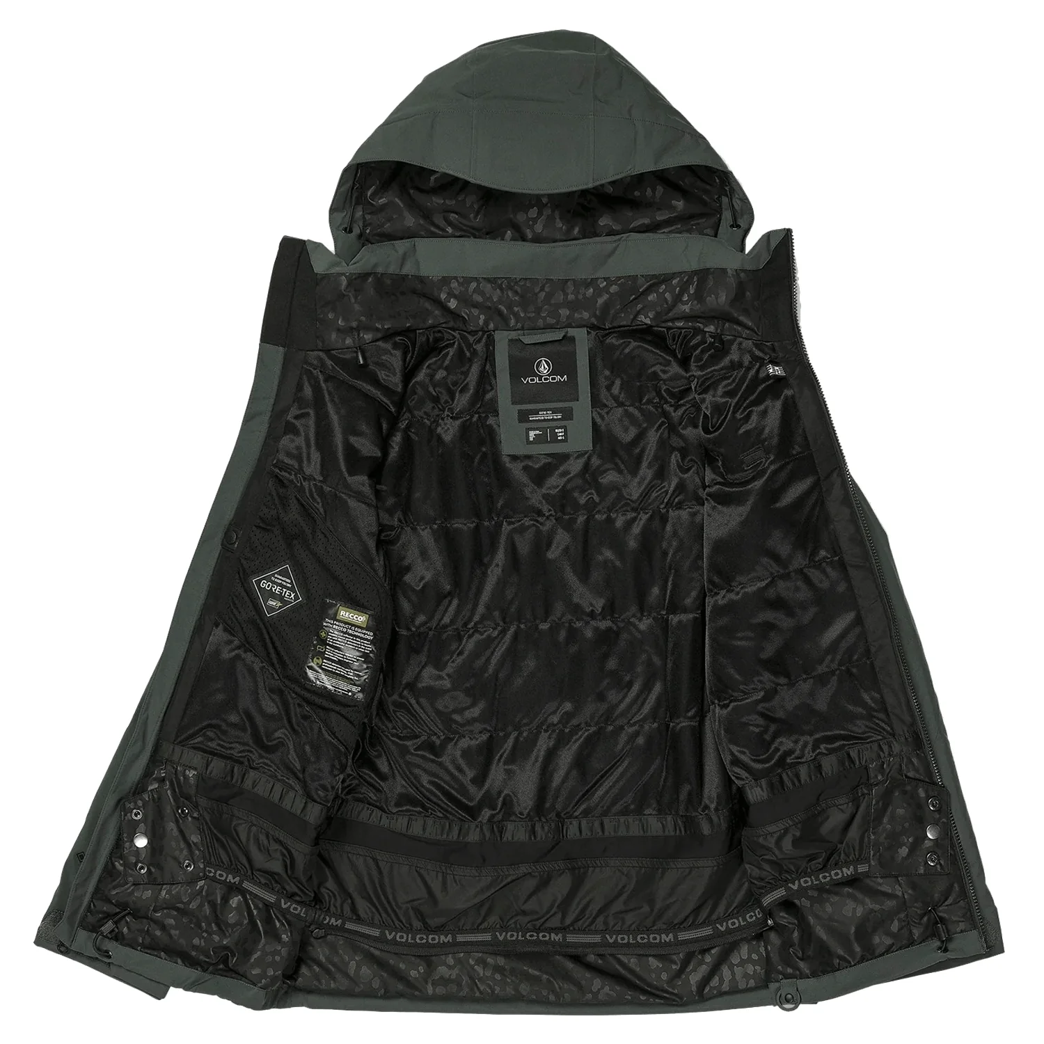 Volcom Women's 3D Stretch Gore-tex Jacket 2024 Eucalyptus - Image 3