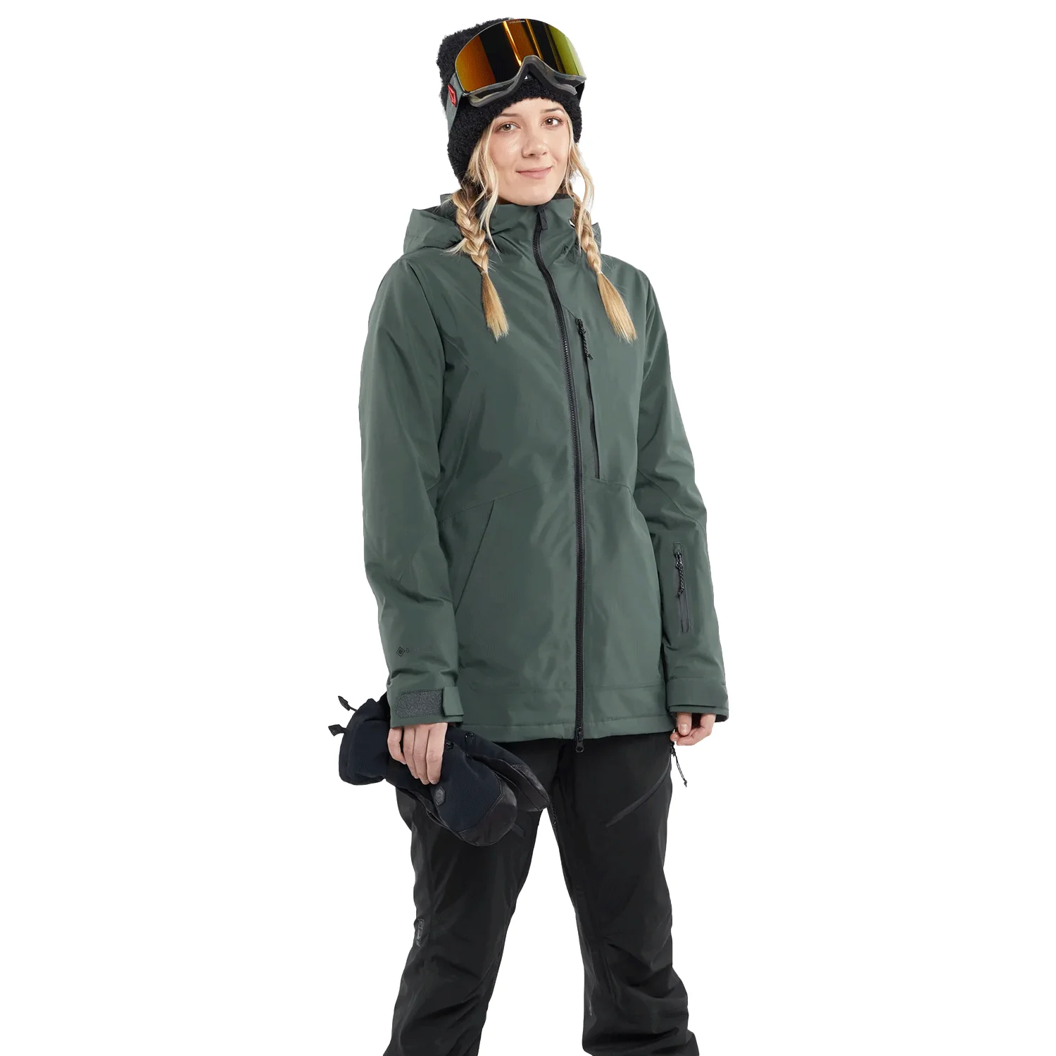 Volcom Women's 3D Stretch Gore-tex Jacket 2024 Eucalyptus - Image 4