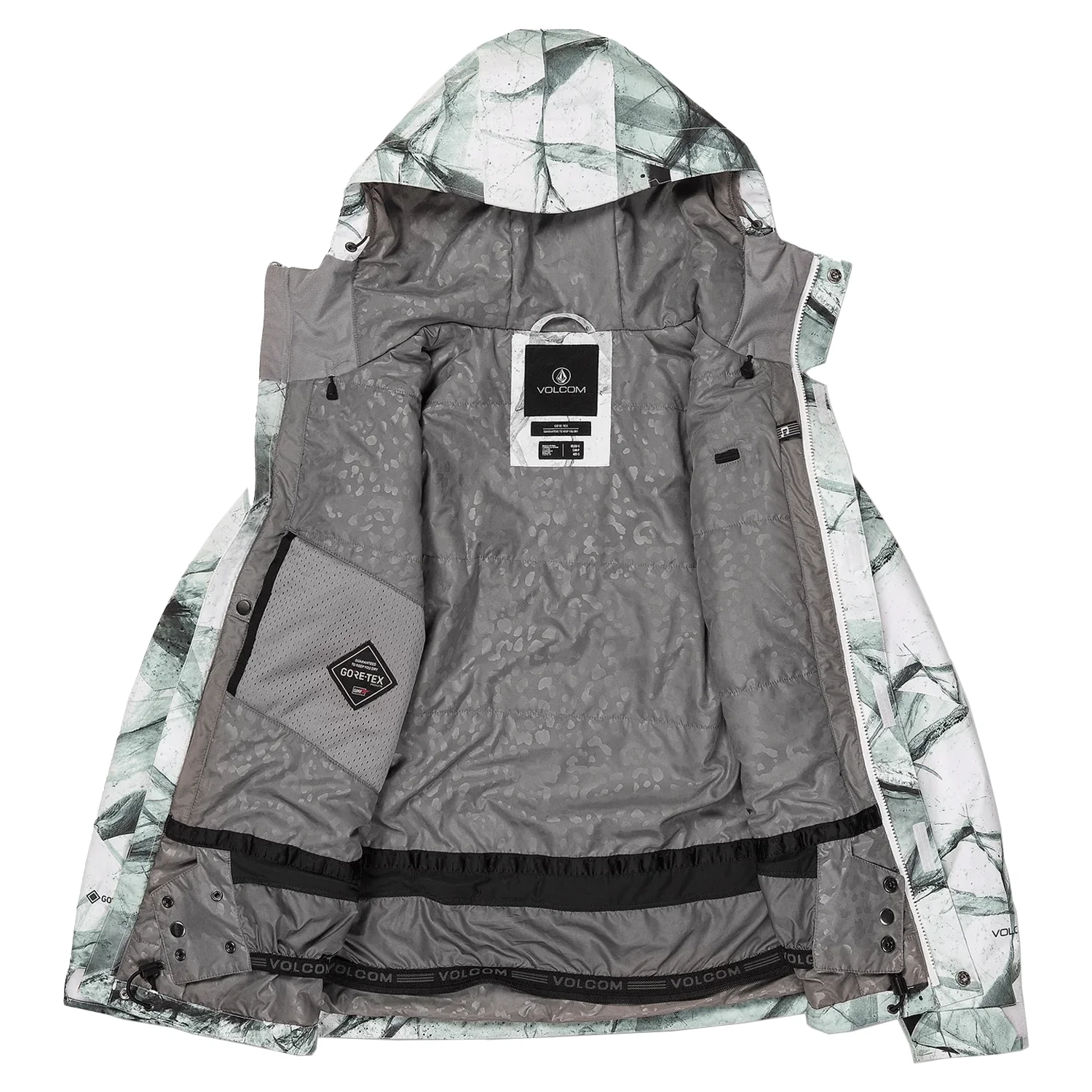 Volcom Women's Aris Insulated Gore-tex Jacket 2024 White Ice - Image 3