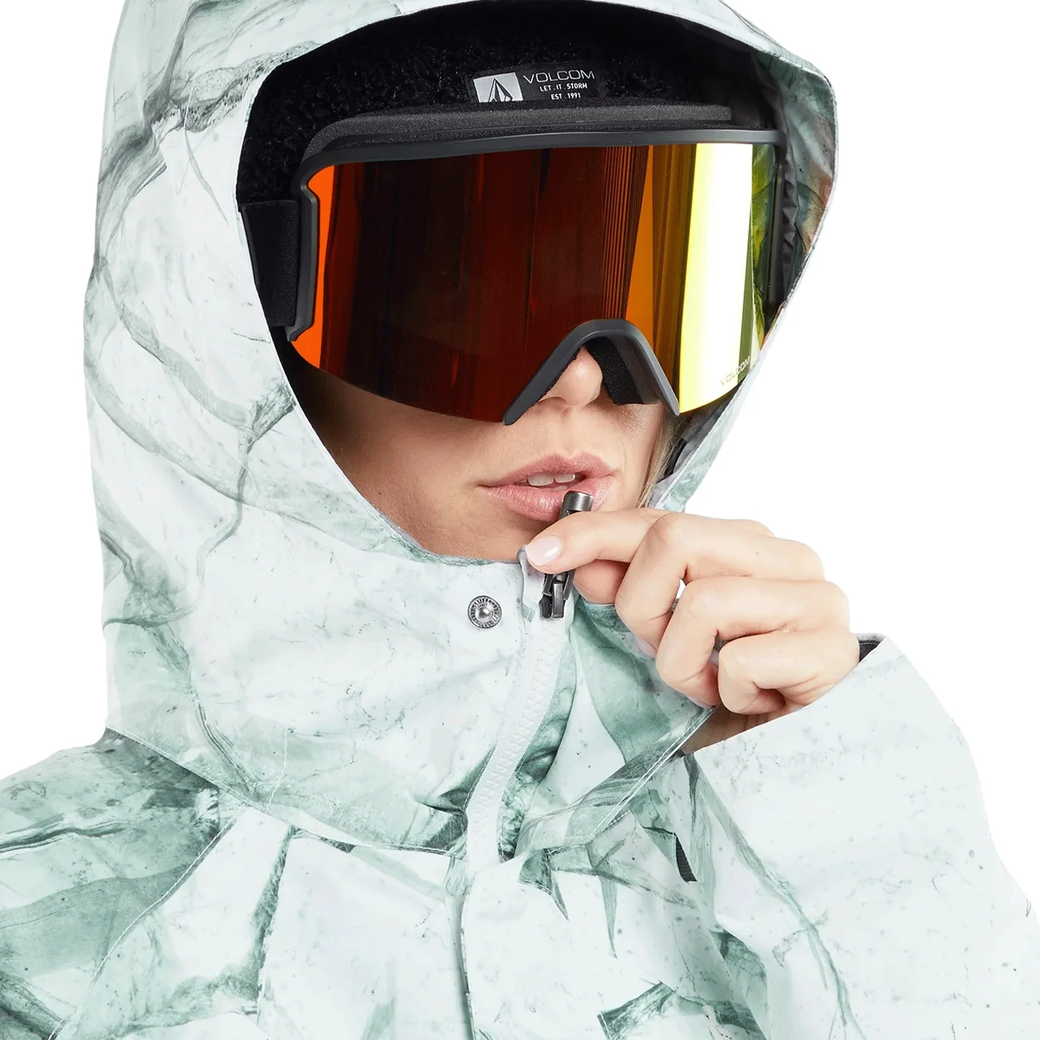 Volcom Women's Aris Insulated Gore-tex Jacket 2024 White Ice - Image 4