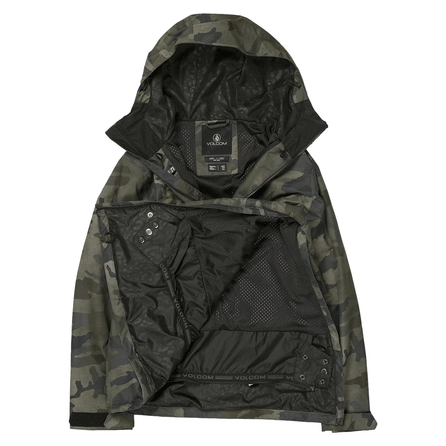 Volcom Women's Ashfield Pullover Jacket 2024 Cloudwash Camo - Image 3