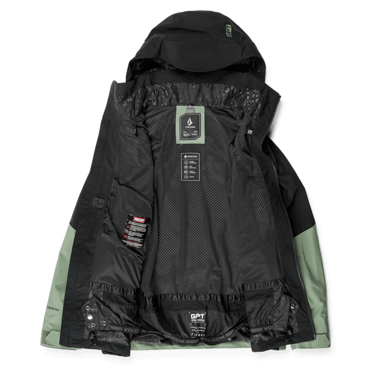 Volcom Women's AT Stretch Gore-tex Jacket 2025 Lichen Green - Image 3