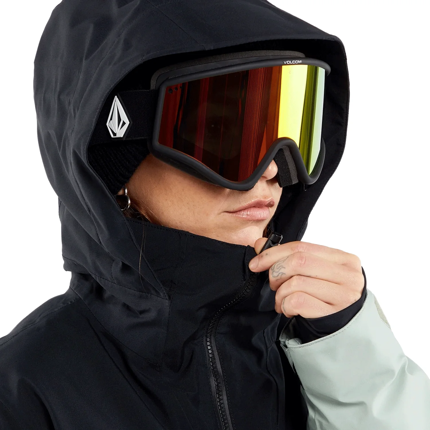 Volcom Women's AW 3-in-1 Gore-tex Jacket 2024 Sage Frost - Image 6