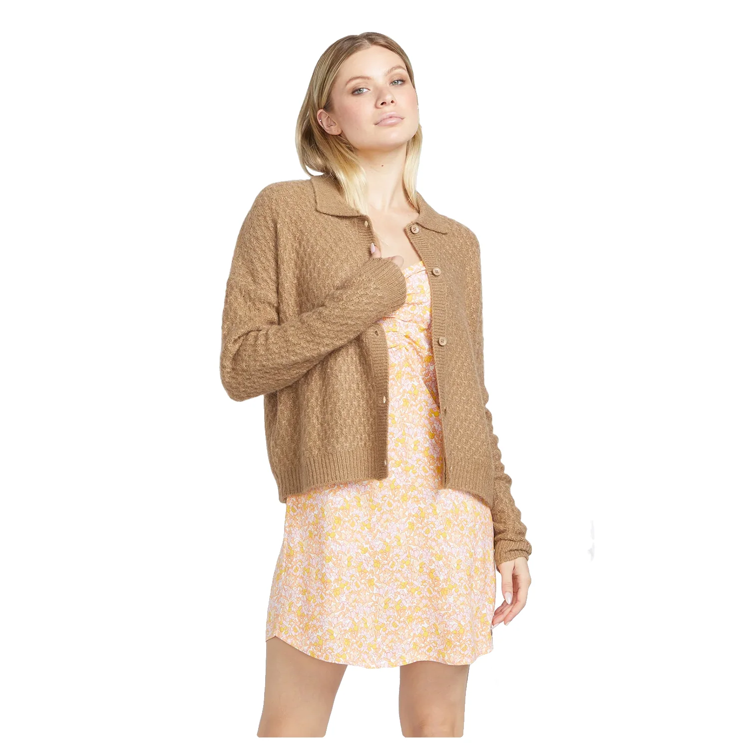 Volcom Women's Coco Ho Cardigan Mocha