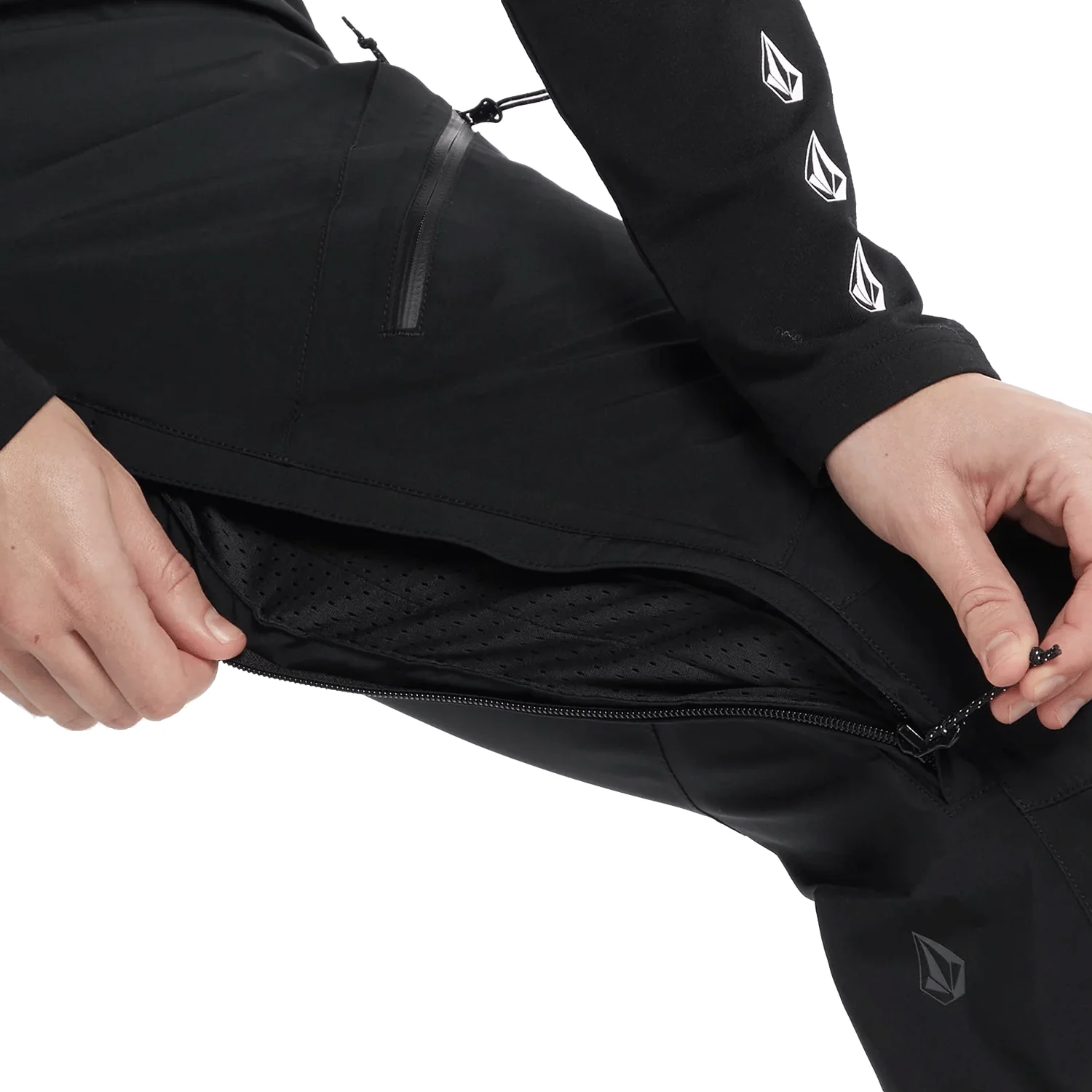 Volcom Women's Elm Stretch Gore-tex Overall Bib Pant 2024 Black - Image 3