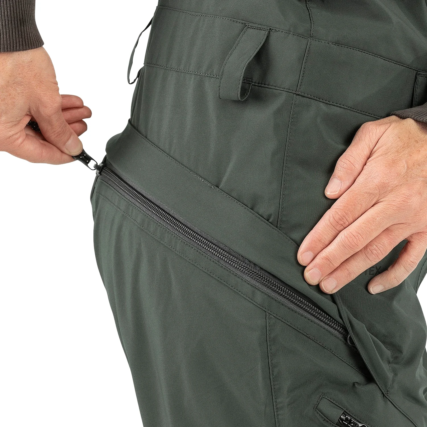 Volcom Women's Elm Stretch Gore-tex Overall Bib Pant 2024 Eucalyptus - Image 3