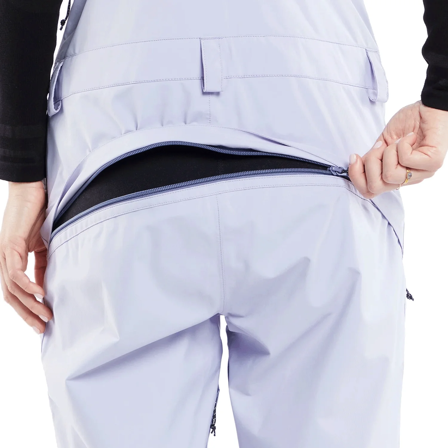Volcom Women's Elm Stretch Gore-tex Overall Bib Pant 2024 Lilac Ash - Image 3