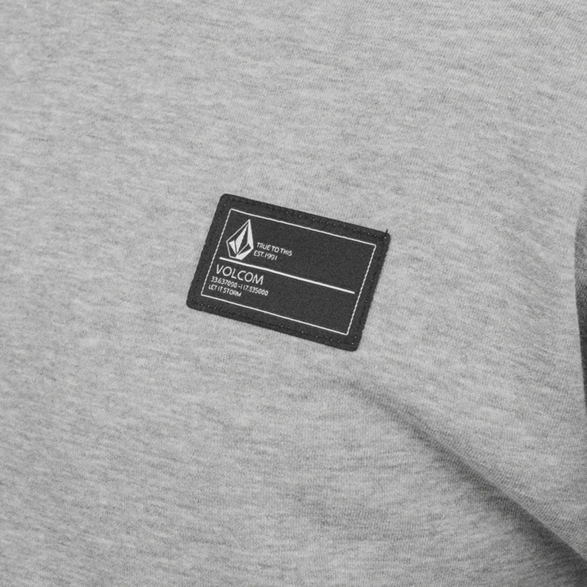 Volcom Women's Essential Crew 2025 Heather Grey - Image 3