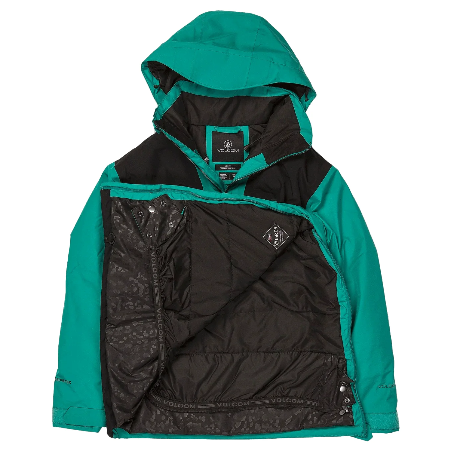 Volcom Women's Fern Insulated Gore-tex Pullover Jacket 2024 Vibrant Green - Image 3