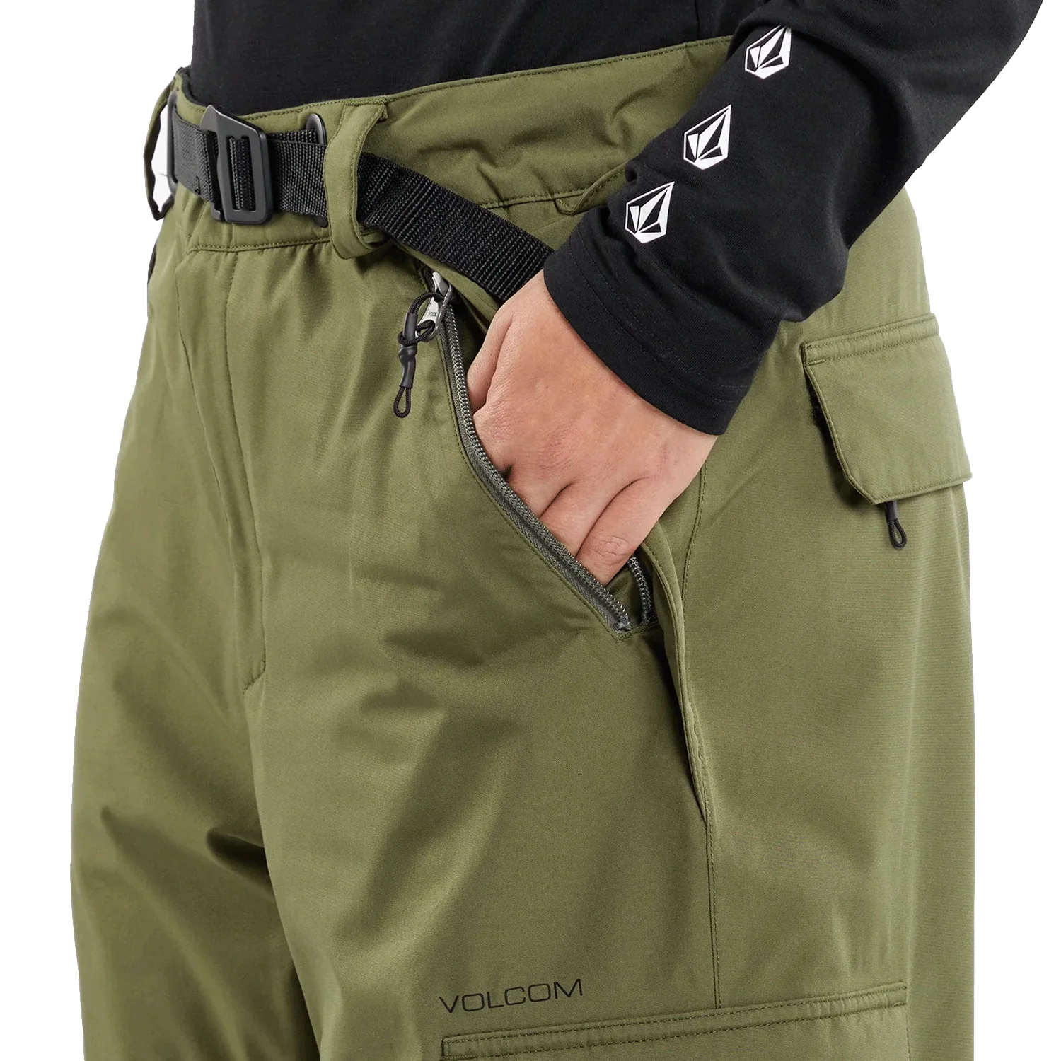 Volcom Women's Melancon Gore-tex Pant 2024 Military - Image 3