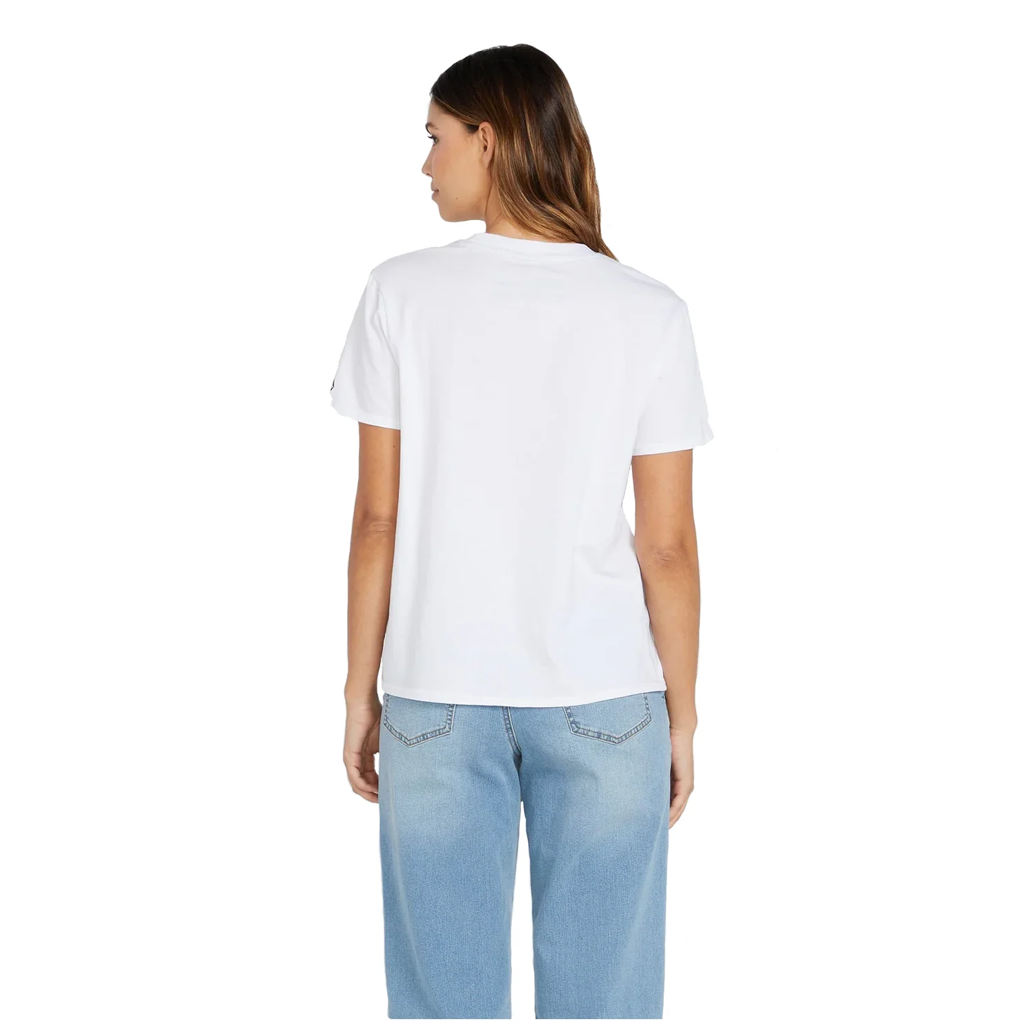 Volcom Women's One Of Each Boyfriend T Shirt White - Image 3