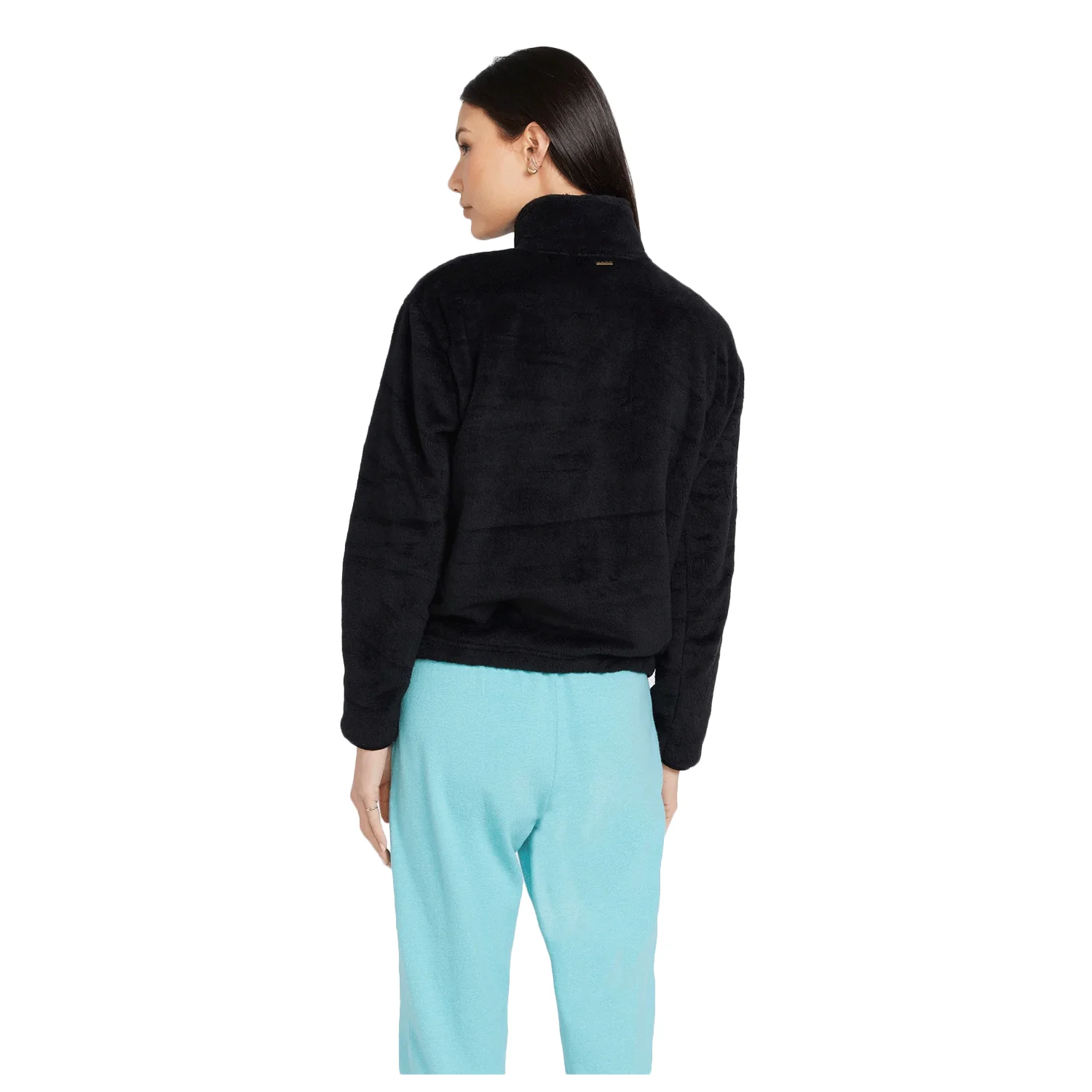 Volcom Women's Pheelin Phurry Zip Sweater Black - Image 2