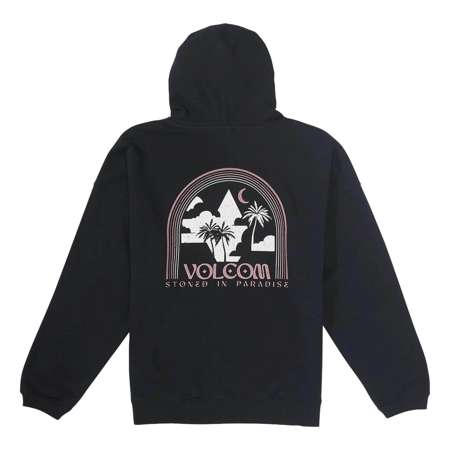 Volcom Women's Stone Art Up Hoodie Black - Image 4
