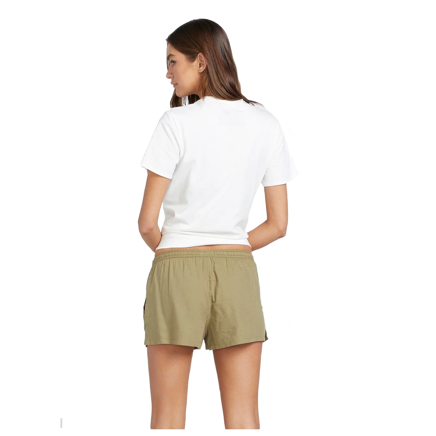 Volcom Women's Stone Def Short Green Tea - Image 3