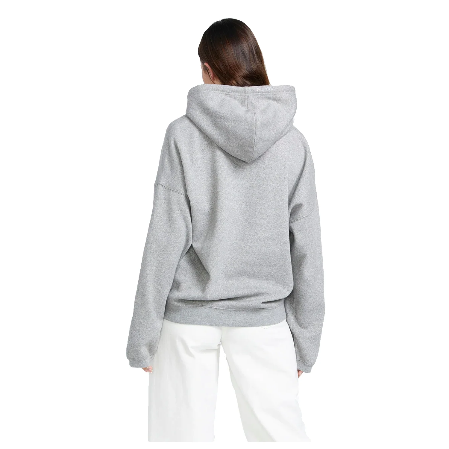 Volcom Women's Stone Heart Up Hoodie Heather Grey - Image 2