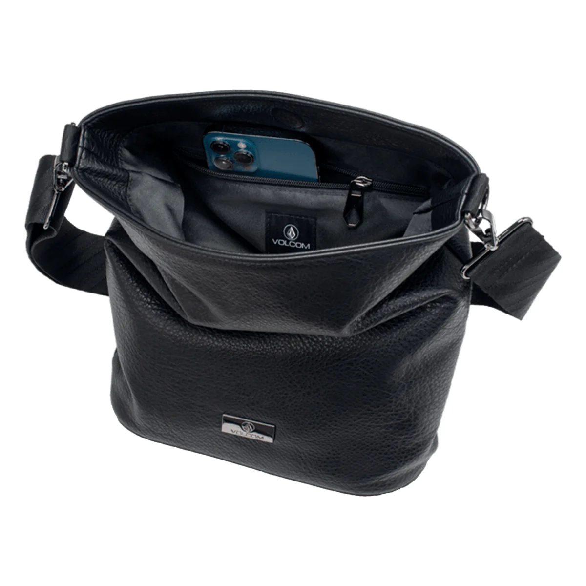 Volcom Women's Strapped Shoulder Bag Black - Image 3