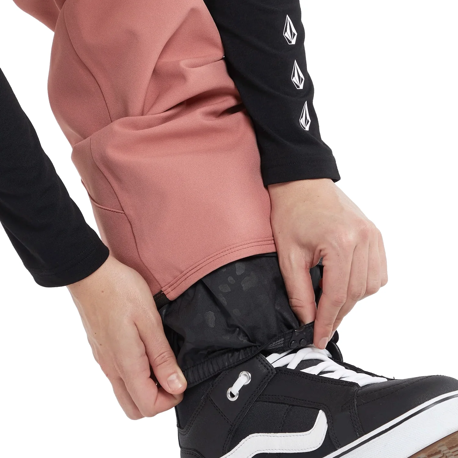 Volcom Women's Swift Overall Bib Pant 2024 Earth Pink - Image 4