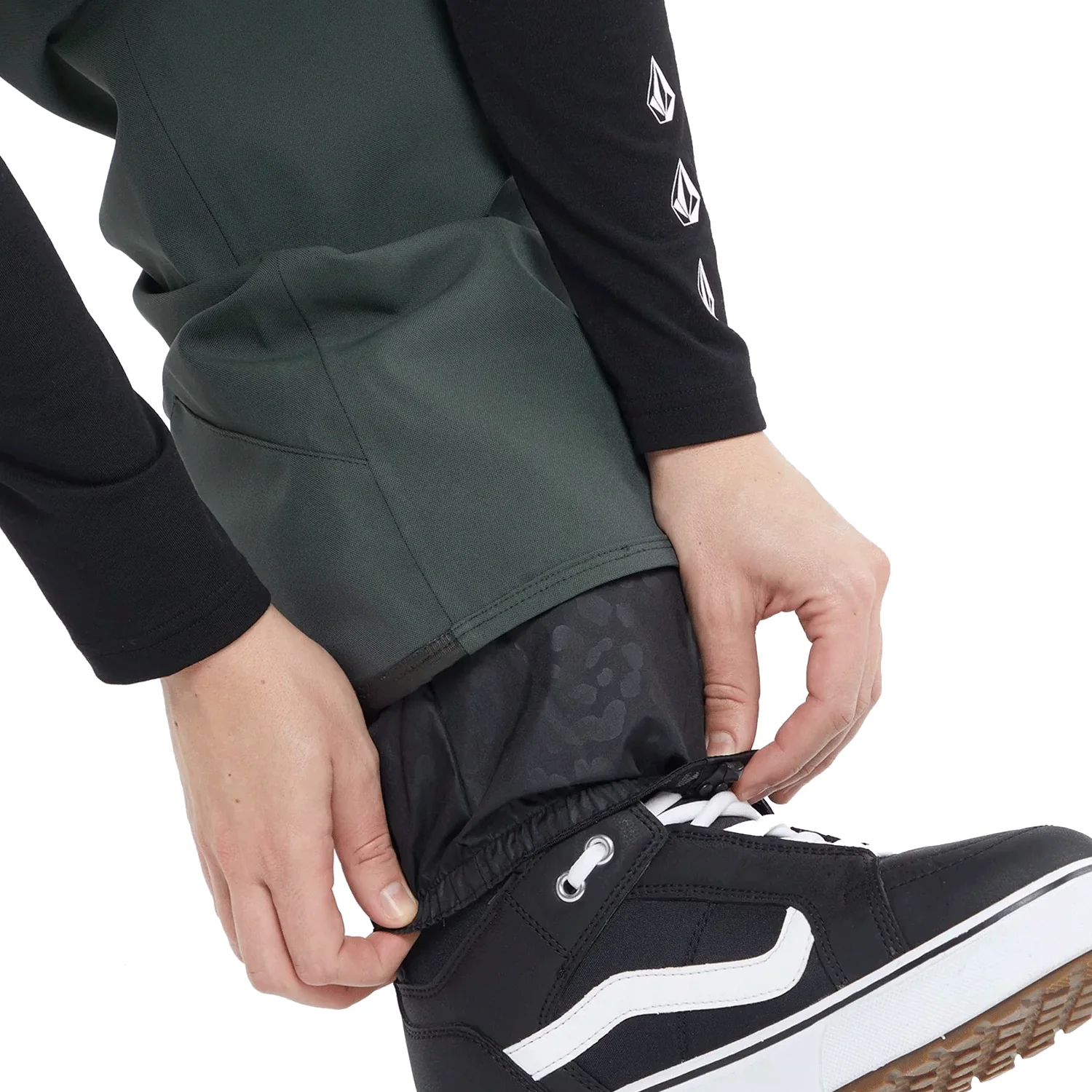 Volcom Women's Swift Overall Bib Pant 2024 Eucalyptus - Image 4