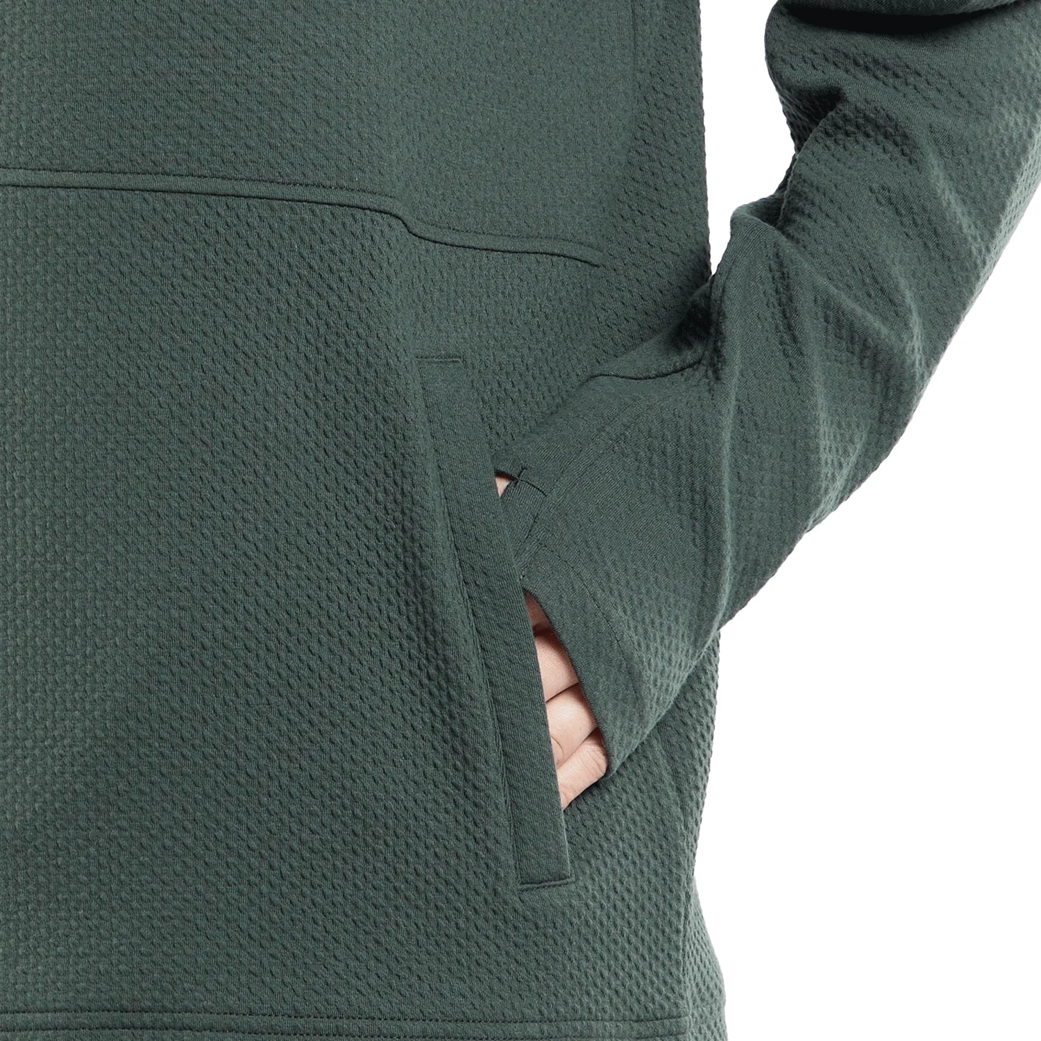 Volcom Women's Tech Pullover Fleece Sweater Eucalyptus - Image 3