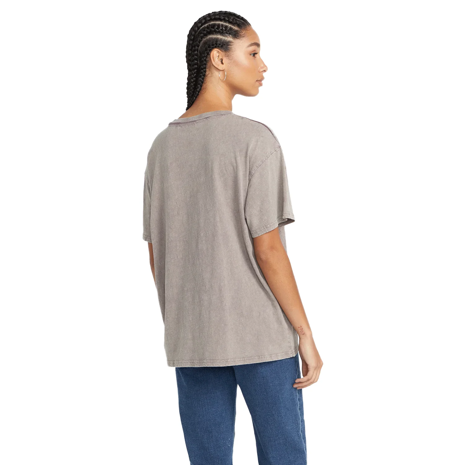 Volcom Women's Turnt N Burnt S/S Tee Slate Grey - Image 2