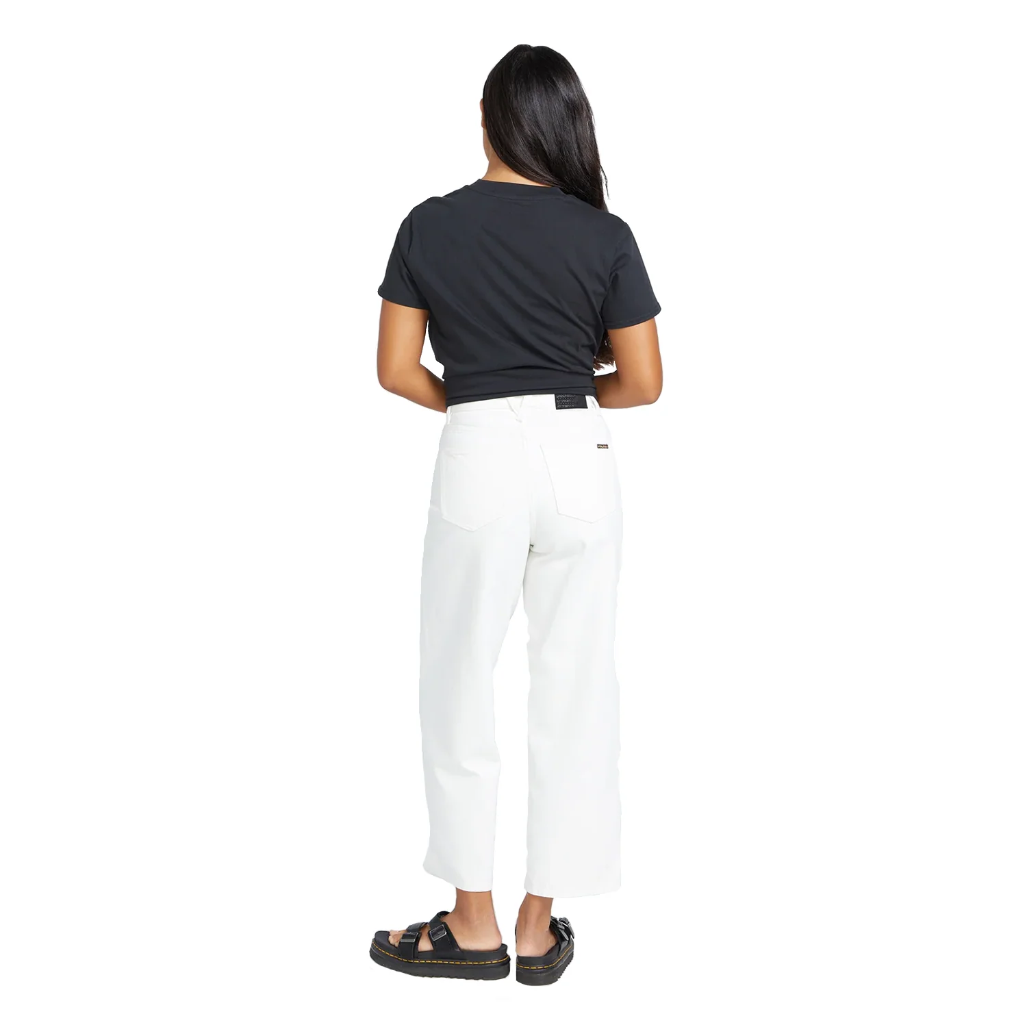 Volcom Women's Weellow Denim Pants Star White - Image 3
