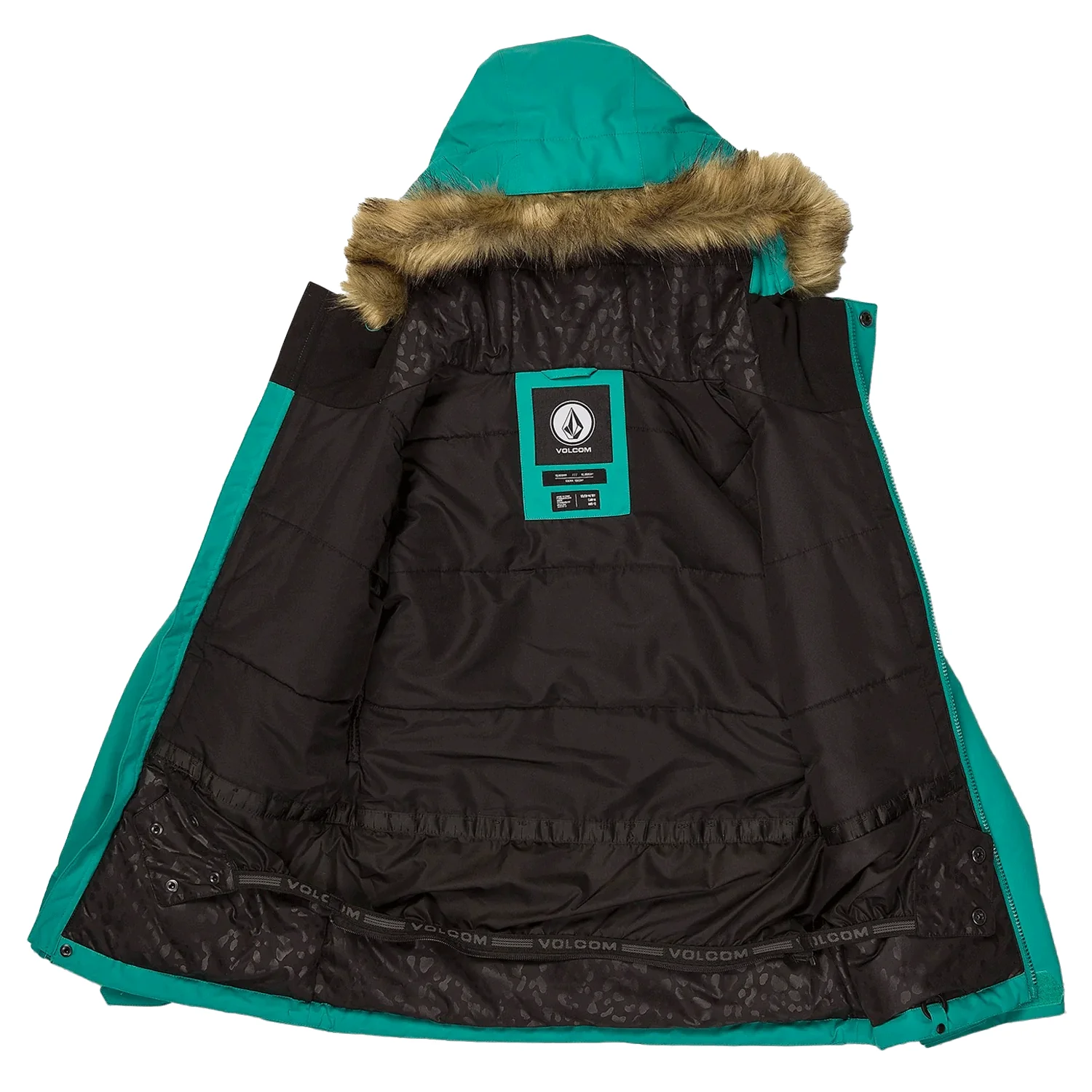 Volcom Youth So Minty Insulated Jacket 2024 Vibrant Green - Image 3